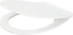 Slim soft-close toilet seat