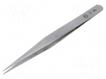 Tweezers | 135mm | for precision works | Blade tip shape: sharp