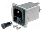 Connector: AC supply | socket | male | 8A | 250VAC | C14 (E) | 5707