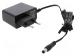 Power supply: switching | mains,plug-in | 12VDC | 1A | 12W | 84%