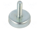 Magnet: permanent | hard ferrite | 40N | &Oslash;: 25mm | H: 7mm | steel | steel