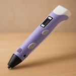 3D pen Riff RF-3DPEN2-VI LCD for Kids, 1.75 mm filament, supports ABS and PLA
