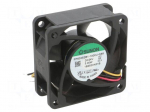 Fan: DC | axial | 24VDC | 60x60x25mm | 62m3/h | 41.7dBA | ball | Out: F type