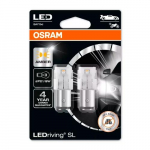 LED bulbs P21/5W yellow, 1W, 12V, LEDriving SL series