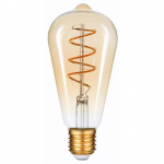 LED bulb E27, ST58, 4.5W, 400lm, 2700K, filament