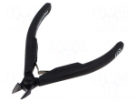 Pliers | side,cutting,precision | ESD | oval head,blackened tool