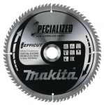 T.C.T. saw blade 260X2.15X30mm 10&deg; T80 EFFICUT