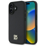 Other Phone Accessory DKNY  DKNY Repeat Pattern Stack Logo MagSafe iPhone 16 Case - Black