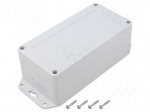 Enclosure: multipurpose | X: 80mm | Y: 160mm | Z: 60mm | ZP | ABS | gasket
