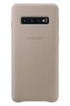 Back panel cover Samsung Galaxy S10 Leather Cover EF-VG973LJEGWW Gray
