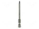 Screwdriver bit | Phillips | PH1 | 1/4" | Overall len: 70mm