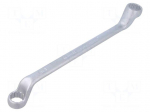 Wrench: ring | double-sided,bent | 17mm,19mm | L: 265mm | tool steel