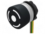 Switch: emergency stop | 22mm | Stabl.pos: 2 | NC + NO | black | none
