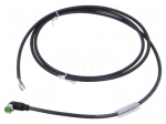 Cable: for sensors/automation | M8 | PIN: 4 | angled | 1.5m | plug | 60VDC