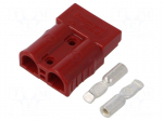 Connector: DC supply | plug | hermaphrodite | AXC50 | 600V | PIN: 2 | red