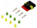 Connector: wire-wire | plug | female | Superseal 1.5 | 24VDC | PIN: 4