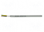 Wire: servo drive | 4G1.5mm2 | PUR | grey | stranded | Cu | 8mm | 600V,1kV