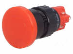 Switch: push-button | Pos: 2 | SPDT | 3A/250VAC | 2A/24VDC | ON-(ON) | red