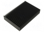 Heatsink: extruded | grilled | black | L: 100mm | W: 150mm | H: 27mm