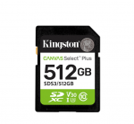 Kingston Canvas Select Plus | 512 GB | SD | Flash memory class Class 10