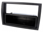Radio mounting frame | Citro&euml;n,Fiat,Peugeot | 2 ISO | black