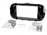 Radio mounting frame | Kia | 2 DIN | black gloss