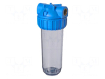 Filter housing | max.8bar | 2&divide;45&deg;C | Size: 10"