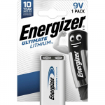 Energizer L522 Lithium battery 9V / 800mAh (6FR6,1222, U9VL)