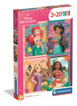 M&auml;nguala | PC | Konsoolid | Tarvikud // Harivad m&auml;nguasjad | Interaktiivsed | Loomingulised | Kunstilised // Puzzle 2x20 Super Color DISNEY KSIĘŻNICZKI Clementoni 24092