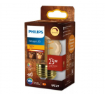PHILIPS LED P45 25W 2200K E27 dzintarota stikla spuldze dimmējama RETRO vintage 8721103048998 929004584201