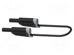 Test lead | 25A | banana plug 4mm,both sides | Len: 1.5m | black