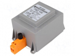 Transformer: mains | 100VA | 400VAC | 24V | Leads: terminal block | IP30