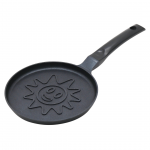 Kokkamis- ja lauan&otilde;ud | K&ouml;&ouml;gitarbed // Pannid // Patelnia do naleśnik&oacute;w, wz&oacute;r słoneczko, aluminiowa, nieprzywierająca powłoka, czarna, śr.18 cm, klausberg, kb-7972