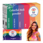Tooted koju ja aeda // J&otilde;ulu- ja p&uuml;hadekaunistused // Kolorowy proszek Holi zestaw 6x100g Holi Cow 27335