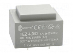 Transformer: encapsulated | 4VA | 230VAC | 7.5V | 533.3mA | IP00 | 150g