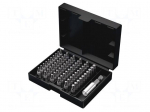 Tools set: screwdriver bits | plastic box | Torx&reg; | 1/4" | 61pcs.