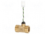 Sensor: turbine flowmeter | 4.5&divide;24VDC | 1&divide;60l/min | OUT: NPN | 2m