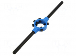 Diestock | Grip capac: M7-M9 | L: 210mm | Thk: 9mm | zinc alloy | Silver