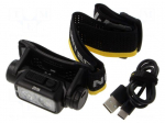 Torch: LED headtorch | IP68 | waterproof | No.of diodes: 4 | 100m