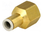Push-in fitting | threaded,straight | Rc 1/4" | inside | -1&divide;10bar
