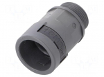 Straight terminal connector | Thread: PG,outside | polyamide 6