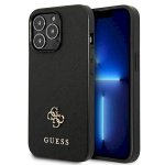 Guess GUHCP13LPS4MK Hardcase Saffiano 4G Small Metal Logo for iPhone 13 Pro / 13 6,1" / black