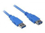 Sharkoon USB 3.0 Type-A Extension Cable, Black, 1 m