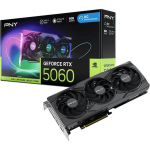 PNY GeForce RTX 5060 ARGB Triple Fan OC, graphics card DLSS 4, 3x DisplayPort, 1x HDMI 2.1