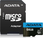 ADATA microSD 64GB Premier UHS-I Cl10 - + Adapter