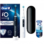 Oral-B Oral-B iO Series 5 Duo, Electric Toothbrush black/white, Matt Black/Quite White incl. 2nd handle