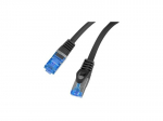 Lanberg | Patch Cord cat. 6 FTP | PCF6A-10CC-0025-BK | S/FTP | S/FTP shielding type &ndash; Aluminium braid on wire and each pair foiled additionally. The coating is made of low-smoke and Halogen-free materials (LSZH). Category compliance confi