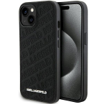 Karl Lagerfeld KLHCP15SPQKPMK Quilted K Pattern Hardcase for iPhone 15/14/13 6.1" / black