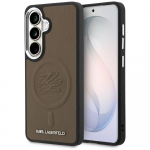 Case Karl Lagerfeld Embossed Ring Initials MagSafe for Samsung Galaxy S26 Plus / brown