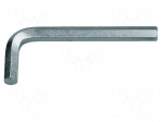 Wrench: hex key | HEX 14mm | Overall len: 157mm | tool steel